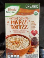 Maple toffee instant oatmeal