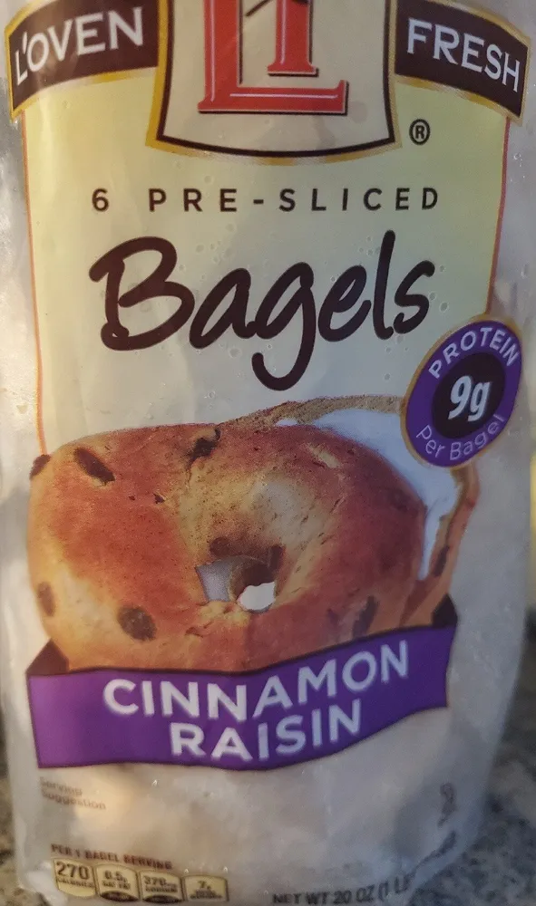 Cinnamon raisin bagels