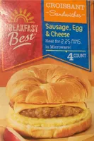 Croissant Sandwiches Sausage, Egg & Cheese