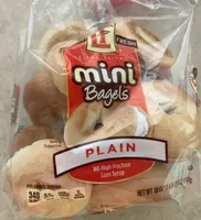 12 Pre-sliced mini bagels