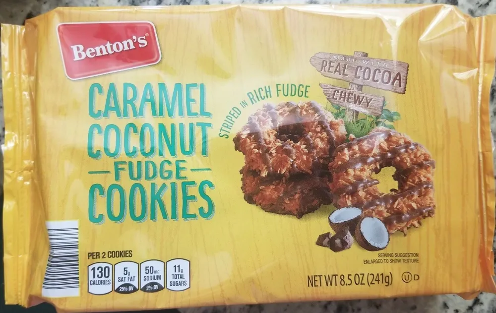 Caramel Coconut Fudge Cookies