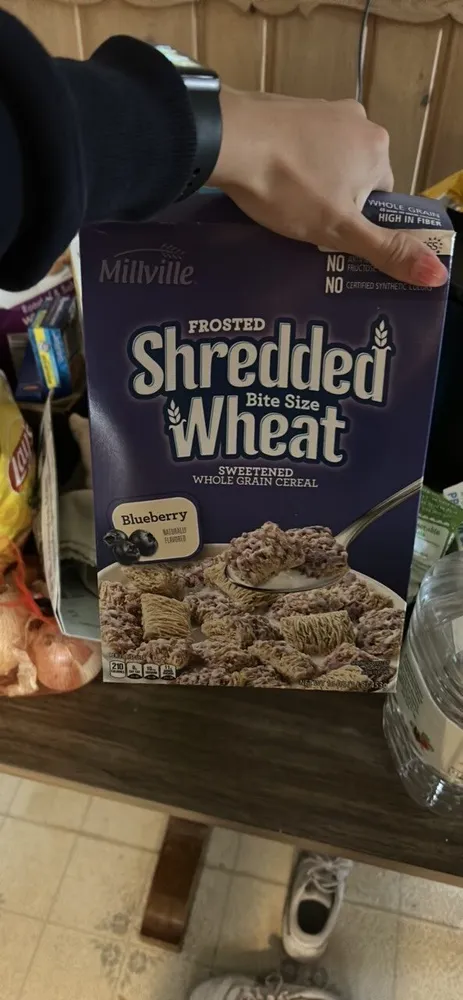 Frosted Shredded Wheat Sweetened Whole Grain Cereal Blueberry