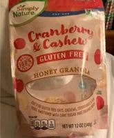 Cranberry & cashew honey granola