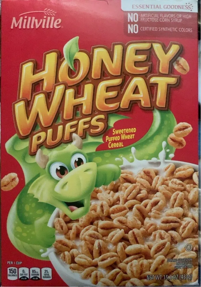 Honey wheat puffs