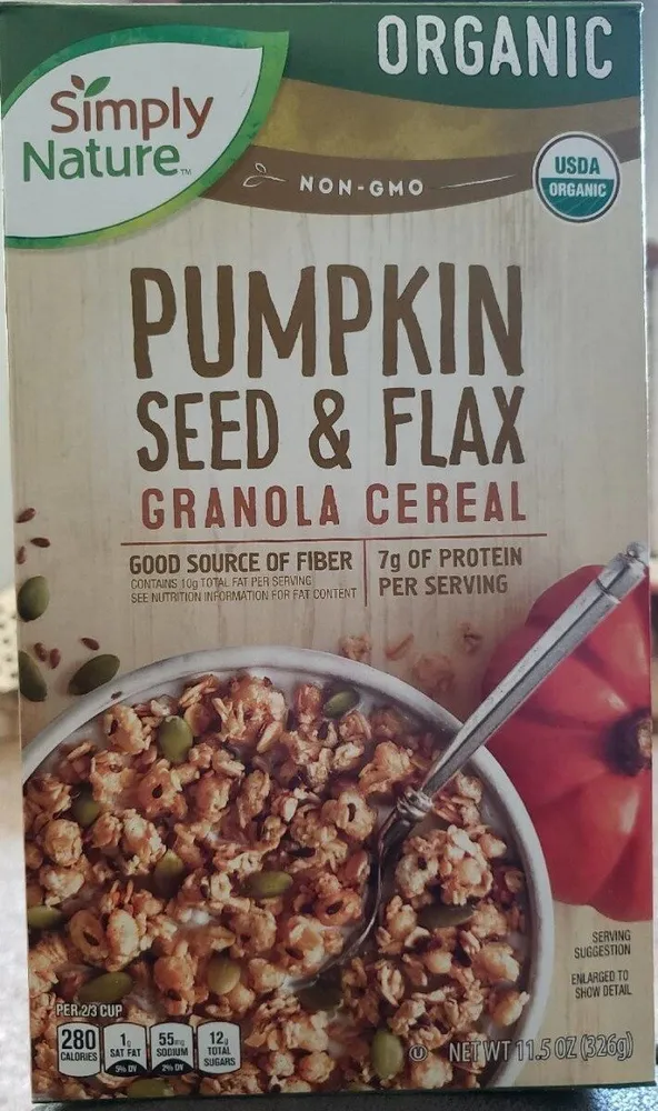 Pumpkin Seed & Flax Granola Cereal