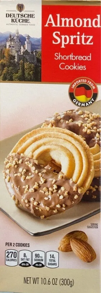 Almond Spritz Shortbread Cookies