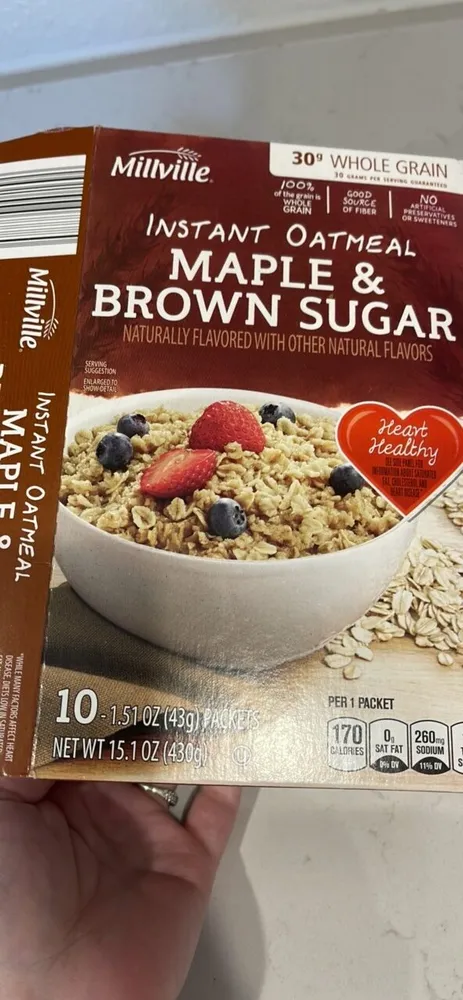 Instant Oatmeal Maple & Brown Sugar