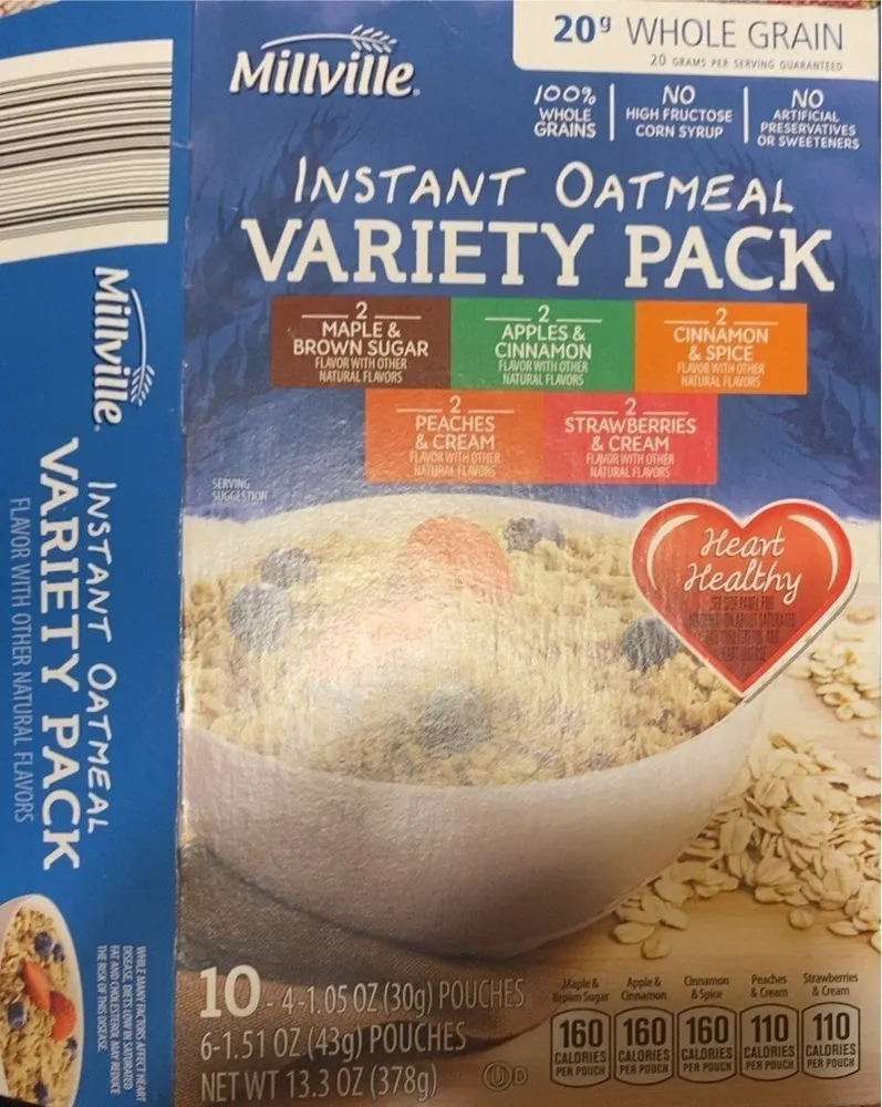 Millville Instant oatmeal
