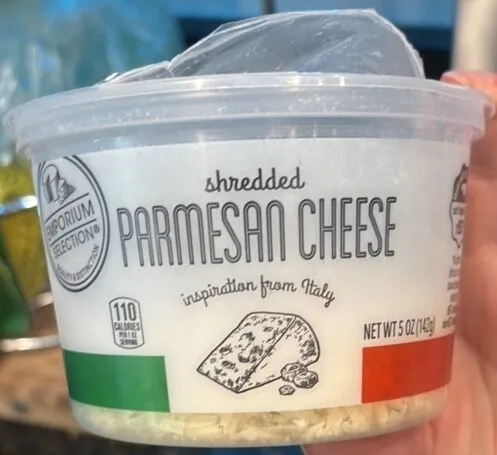 shredded PARMESAN CHEESE