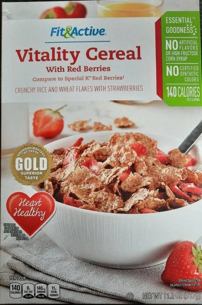 Vitality cereal with berries