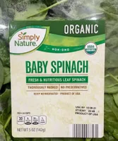 Organic Baby Spinach