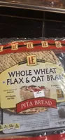 Whole Wheat + Flax & Oat Bran Pita Bread