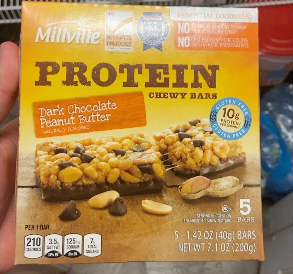 PROTEIN CHEWY BARS Dark Chocolate Peanut Butter