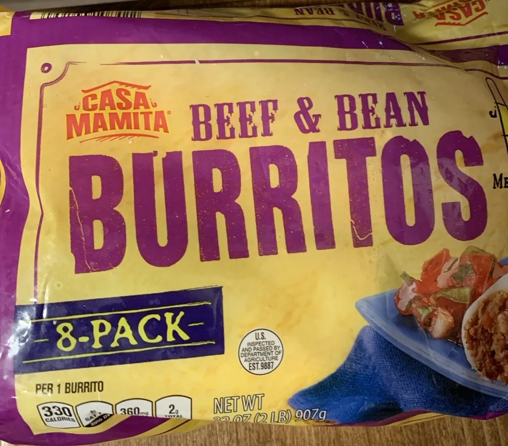 Beef & Bean Burritos