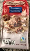 Winternacht Ersnussberge milk chocolate peanut clusters