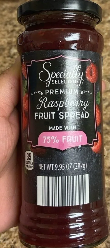 Raspberry fruit spread