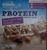 Greek Yogurt Protein Chewy Bars Mixed Berry