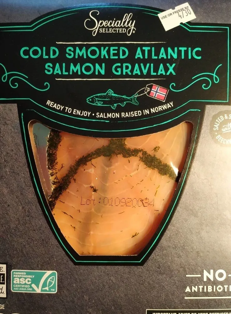 Cold Smoked Atlantic Salmon Gravlax