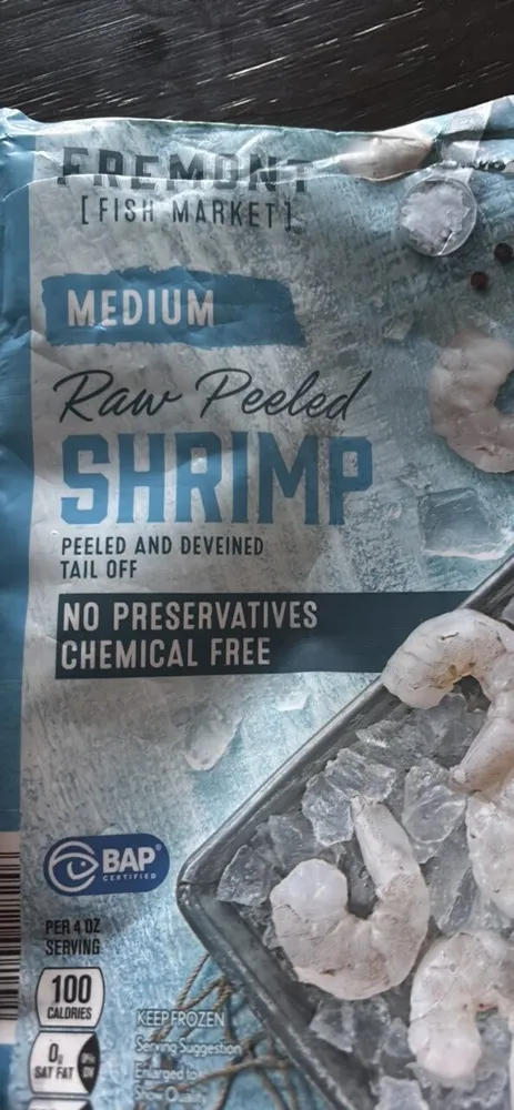 Raw Peeled Shrimp