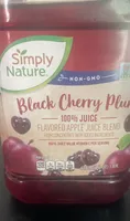 Black Cherry Plum 100% Juice Flavored Apple Juice Blend
