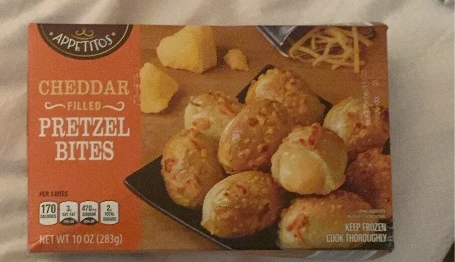 cheddar filled pretzel bites