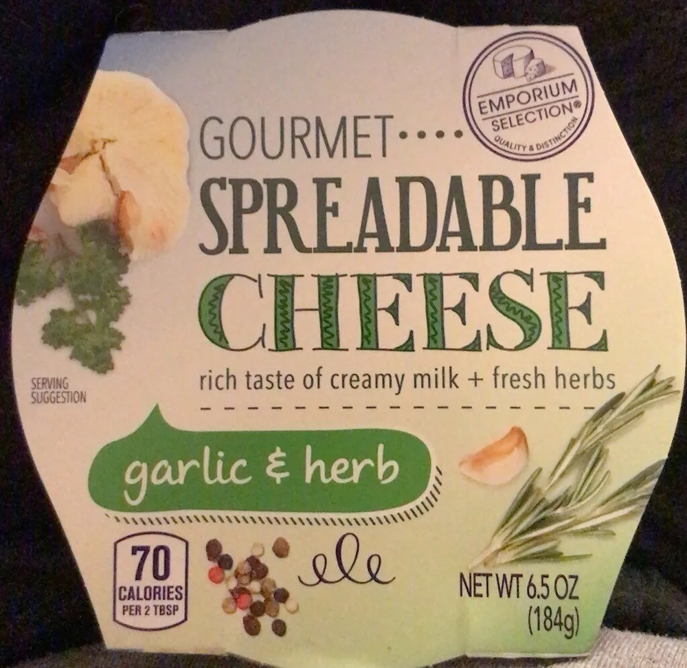 Gourmet Spreadable Cheese garlic & herb