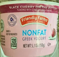 Black Cherry On The Bottom Nonfat Greek Yogurt