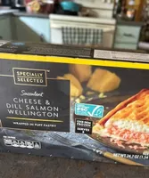 Cheese and dill salmon, Wellington