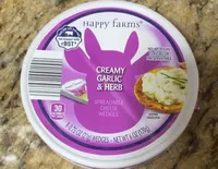 Creamy Garlic and Herb Spreadable Cheese Wedges
