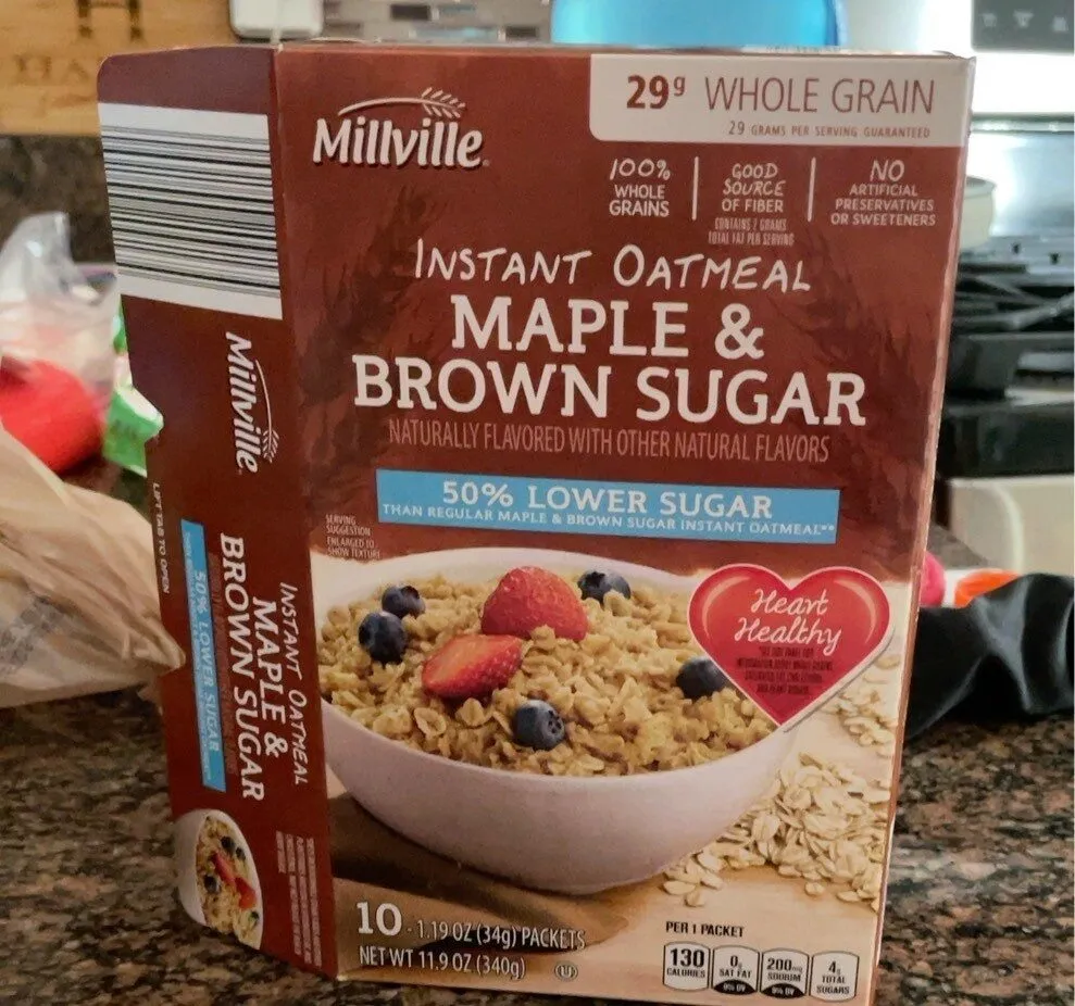 Instant oatmeal maple & brown sugar
