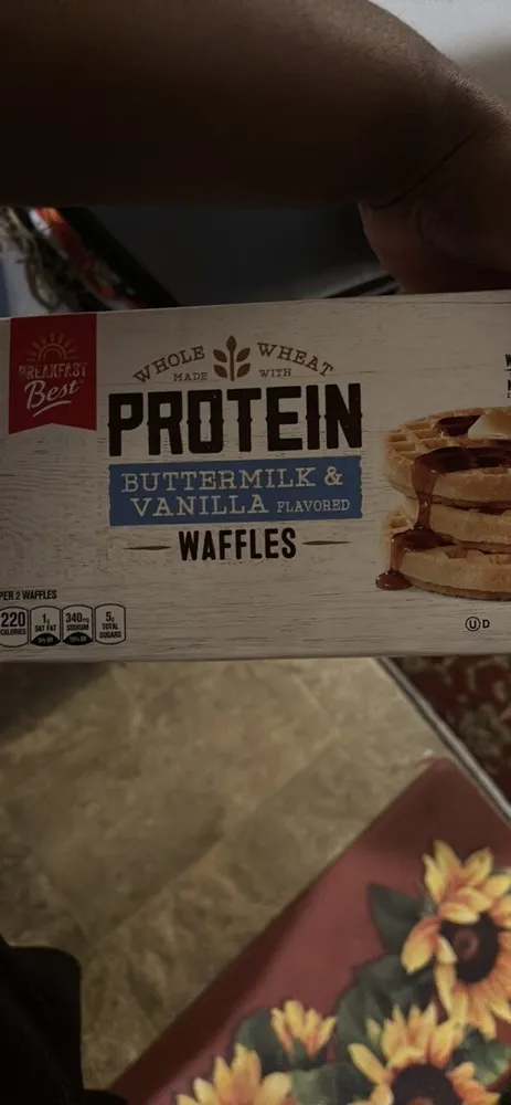 protein waffles buttermilk & vanilla flavored