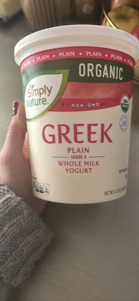 Greek Plain Grade A Whole Milk Yogurt