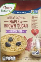 Instant oatmeal maple and brown sugar