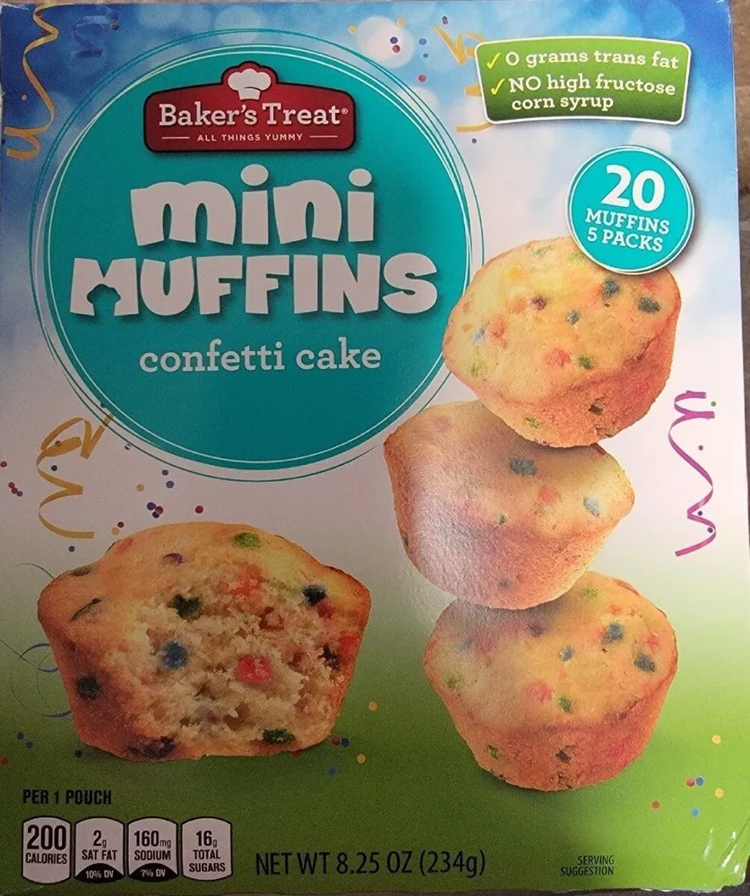 Mini Muffins Confetti Cake