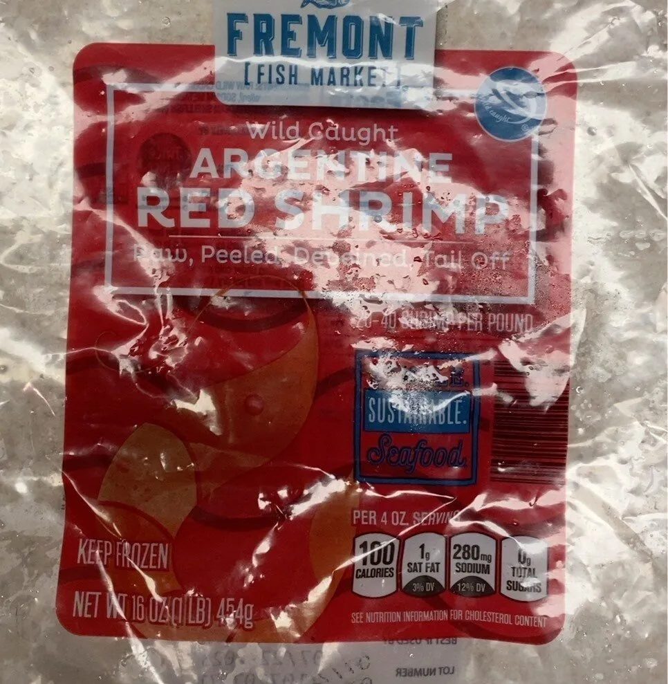 Argentine red shrimp