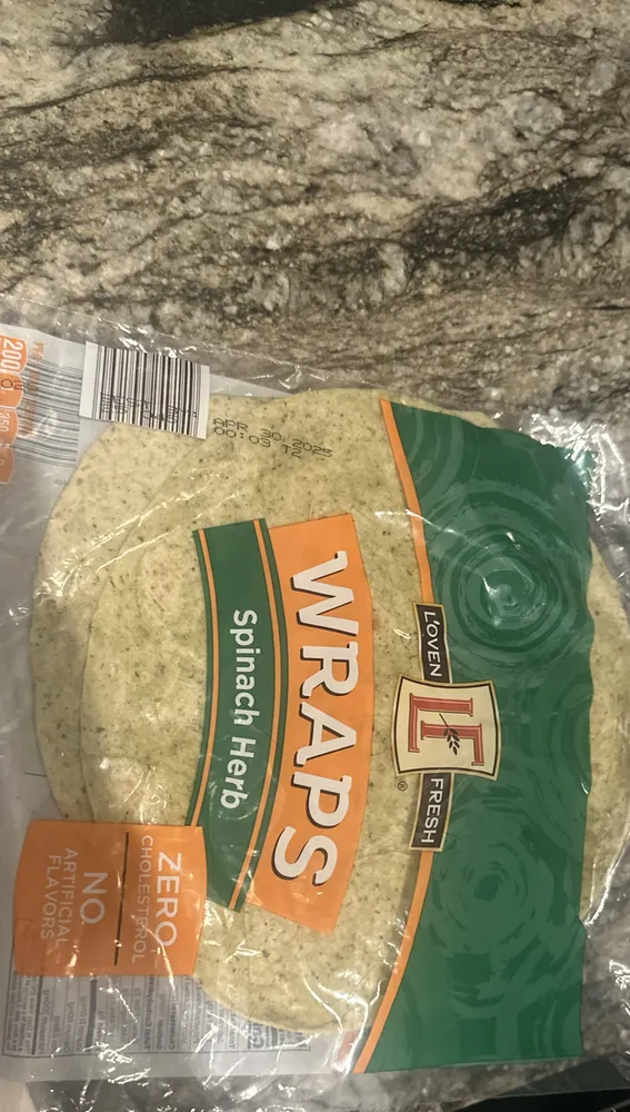 Wraps Spinach Herb