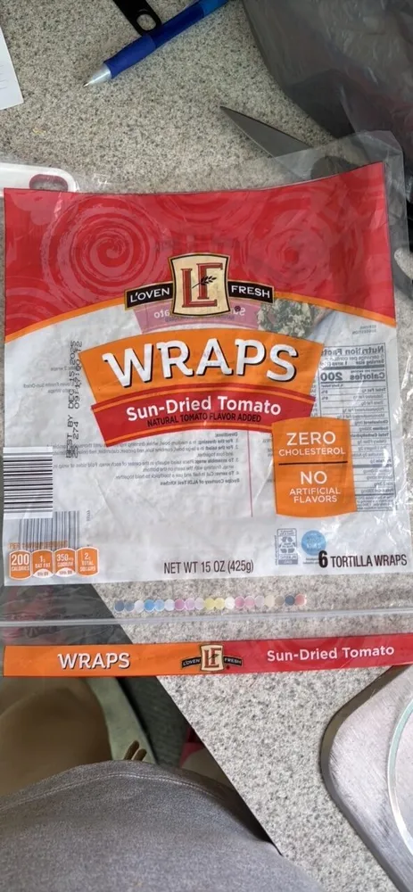 Sun-Dried Tomato wrap