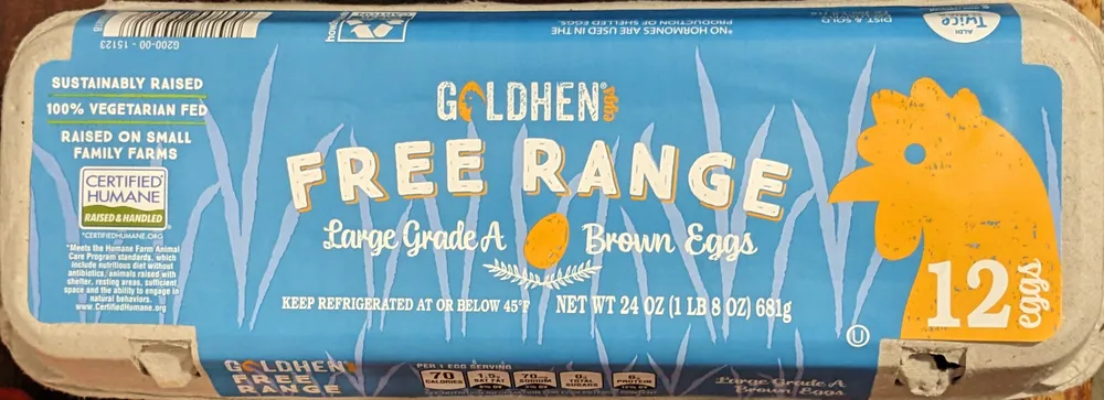 Free Range Large Grade A Brown Eggs