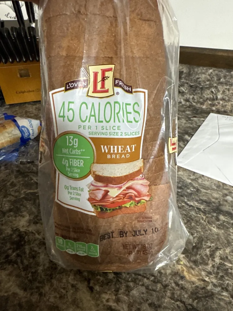 45 Calorie Wheat Breas