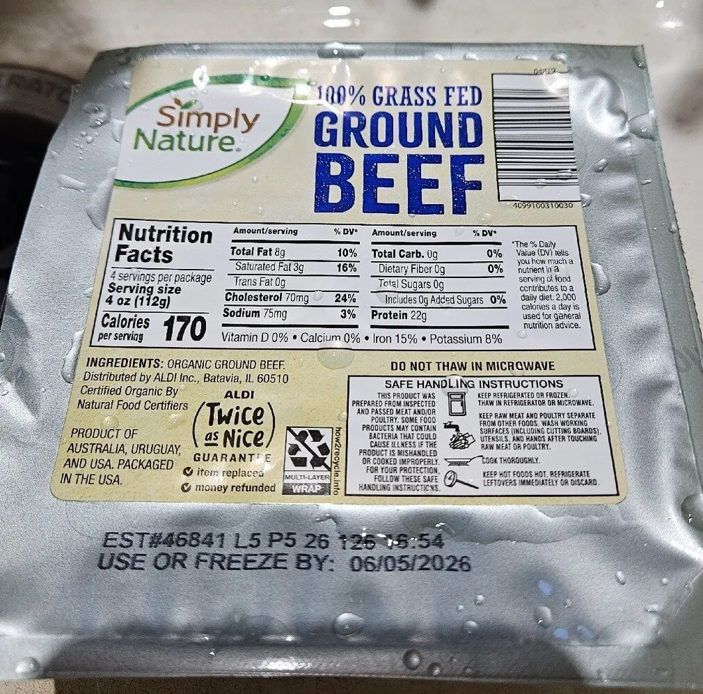 100% Grass Fed Ground Beef