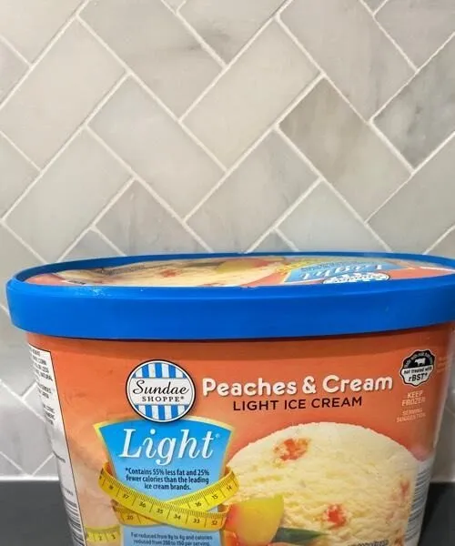Peaches & Cream Light Ice Cream