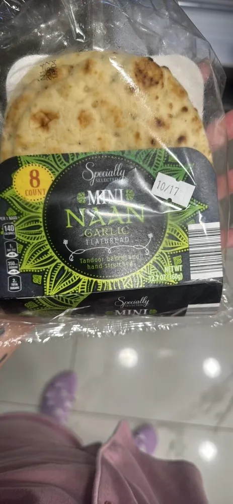 Mini Naan Garlic Flatbread