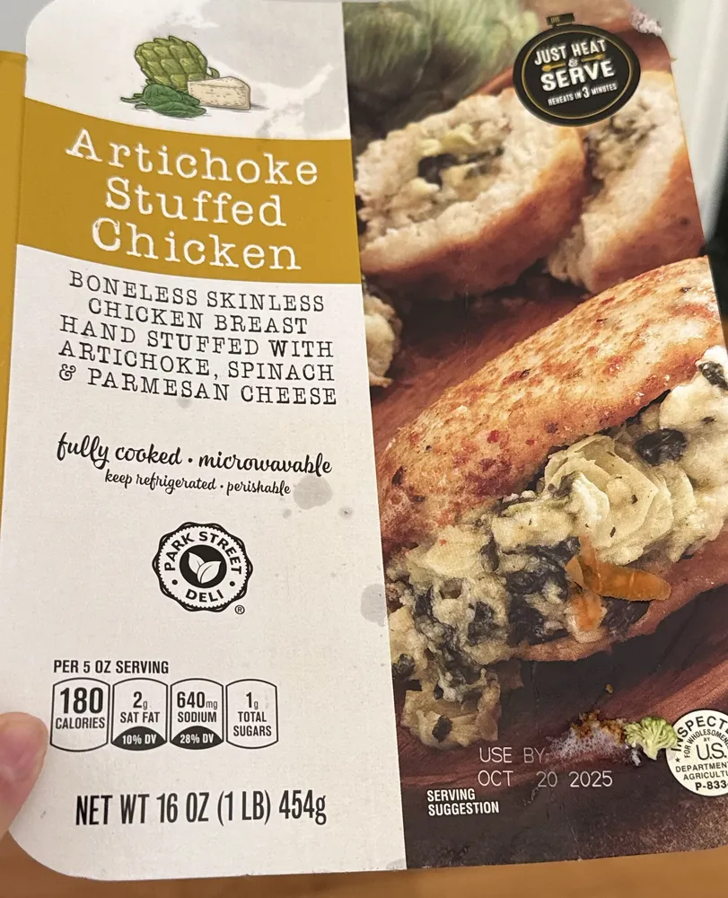 Artichoke Stuffed Chicken