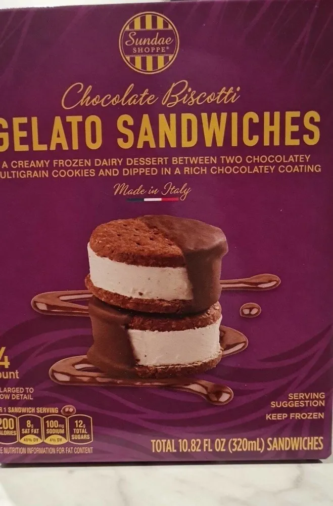 Gelato sandwiches