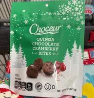 Quinoa chocolate cranberry bites
