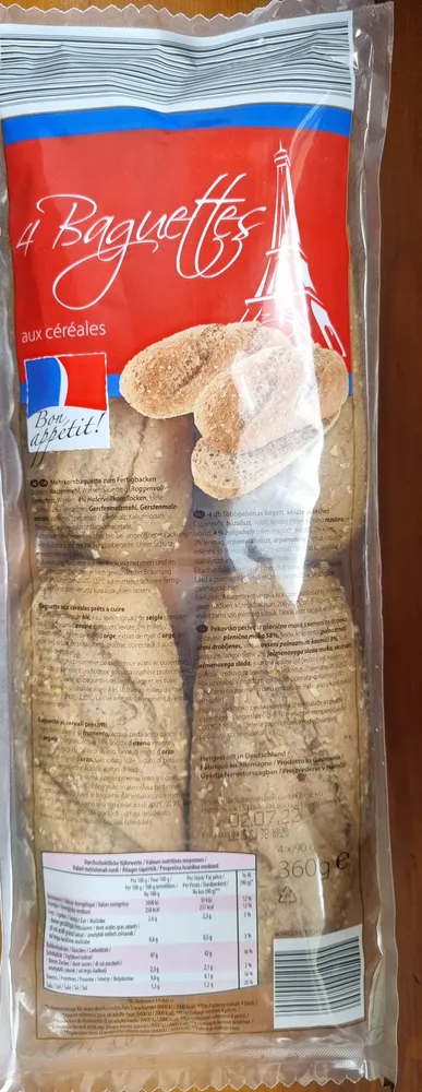 Baguettes aux céréales