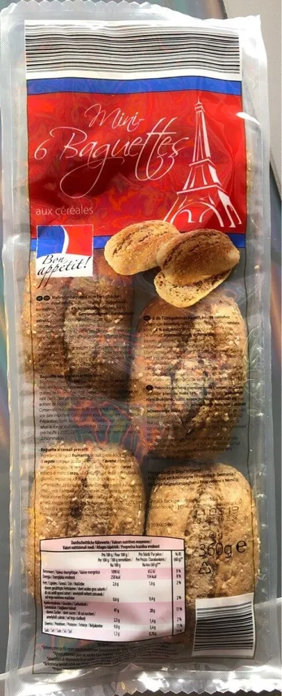 Mini baguettes aux céréales