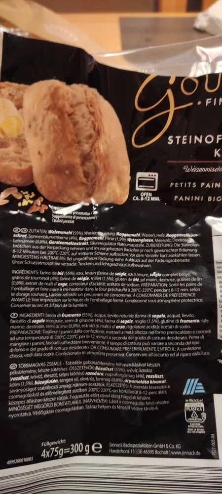 Steinofenbrötchen Kernig