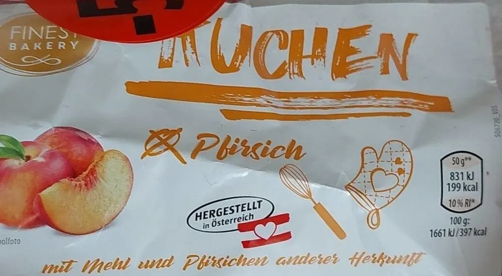 Kuchen Pfirsich