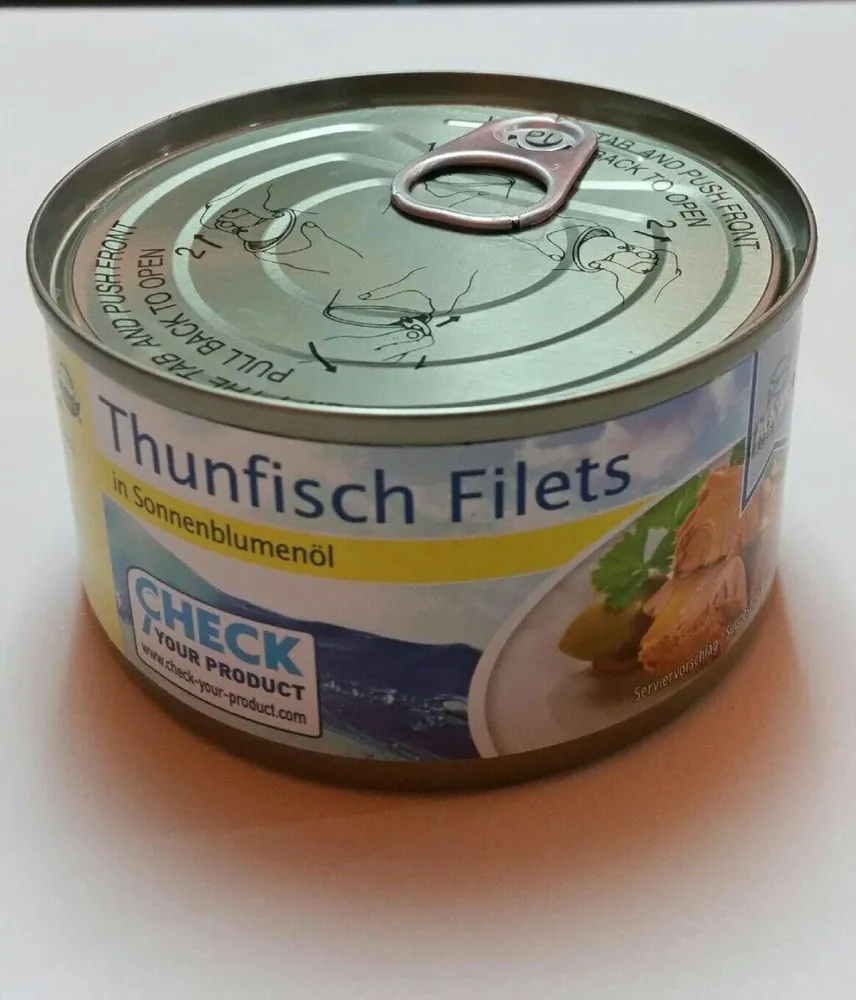 Thunfisch Filets in Sonnenblumenöl